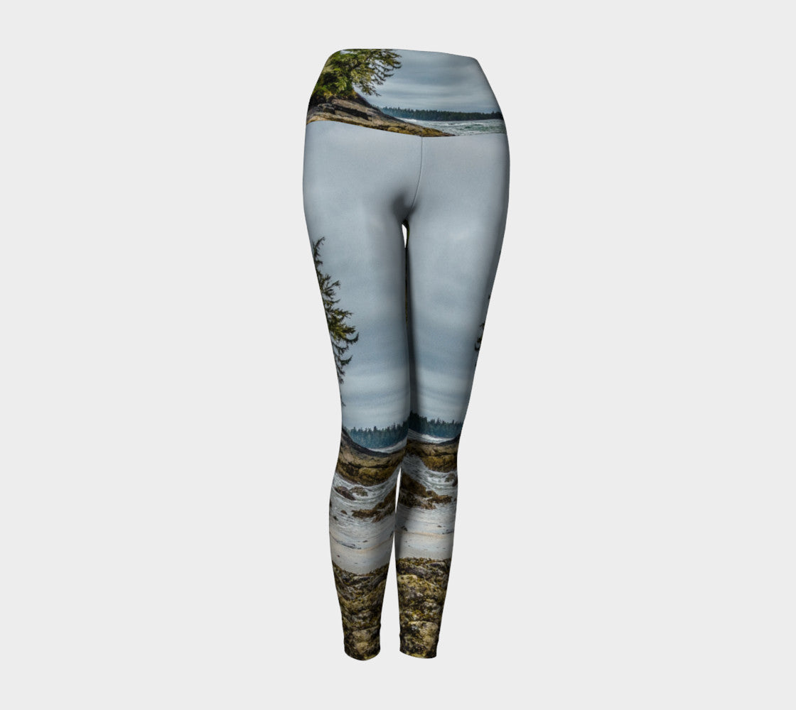 McKenzie Beach Yoga Leggings by Roxy Hurtubise VanIsleGoddess.Com Front