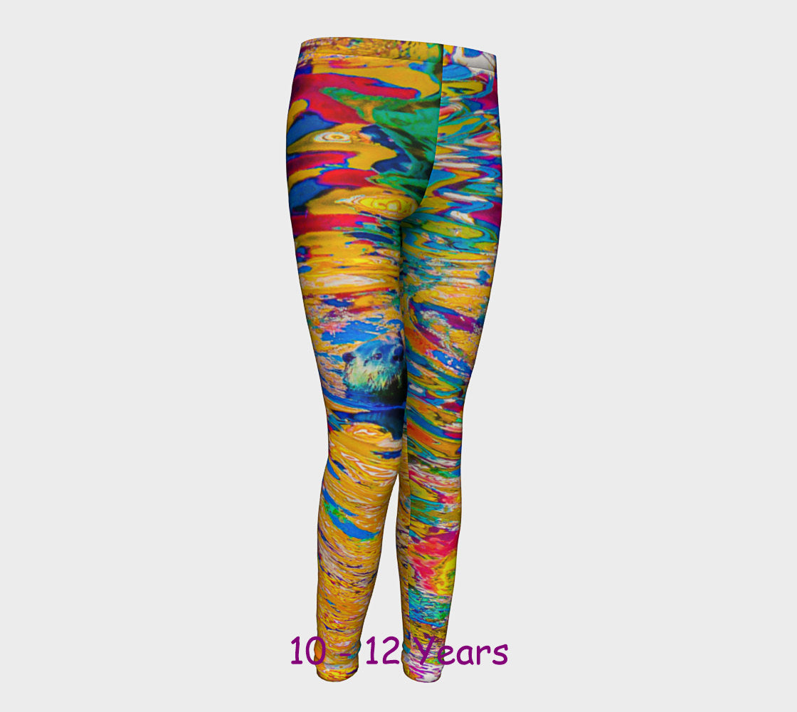 Otter Art Youth Leggings