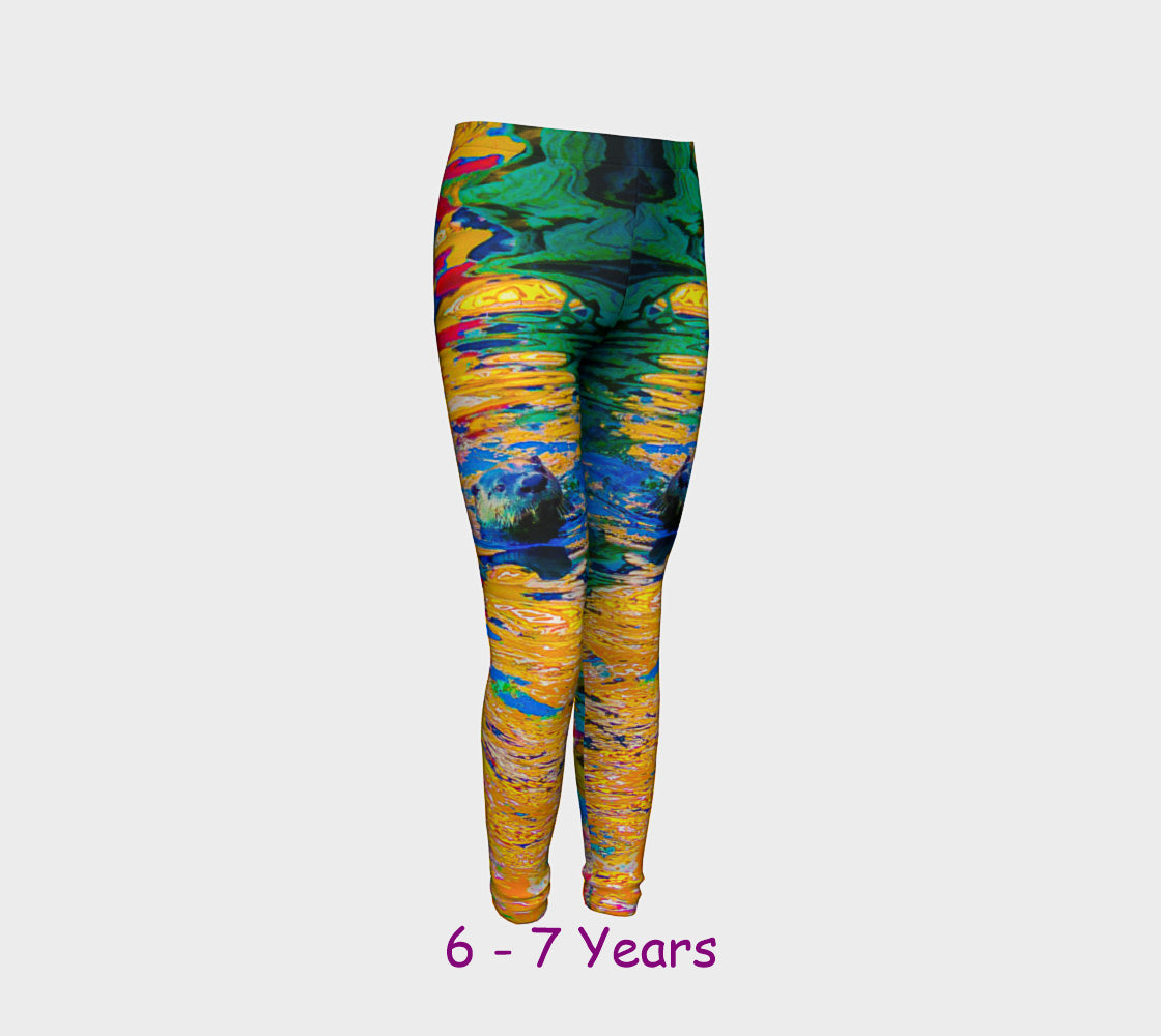 Otter Art Youth Leggings