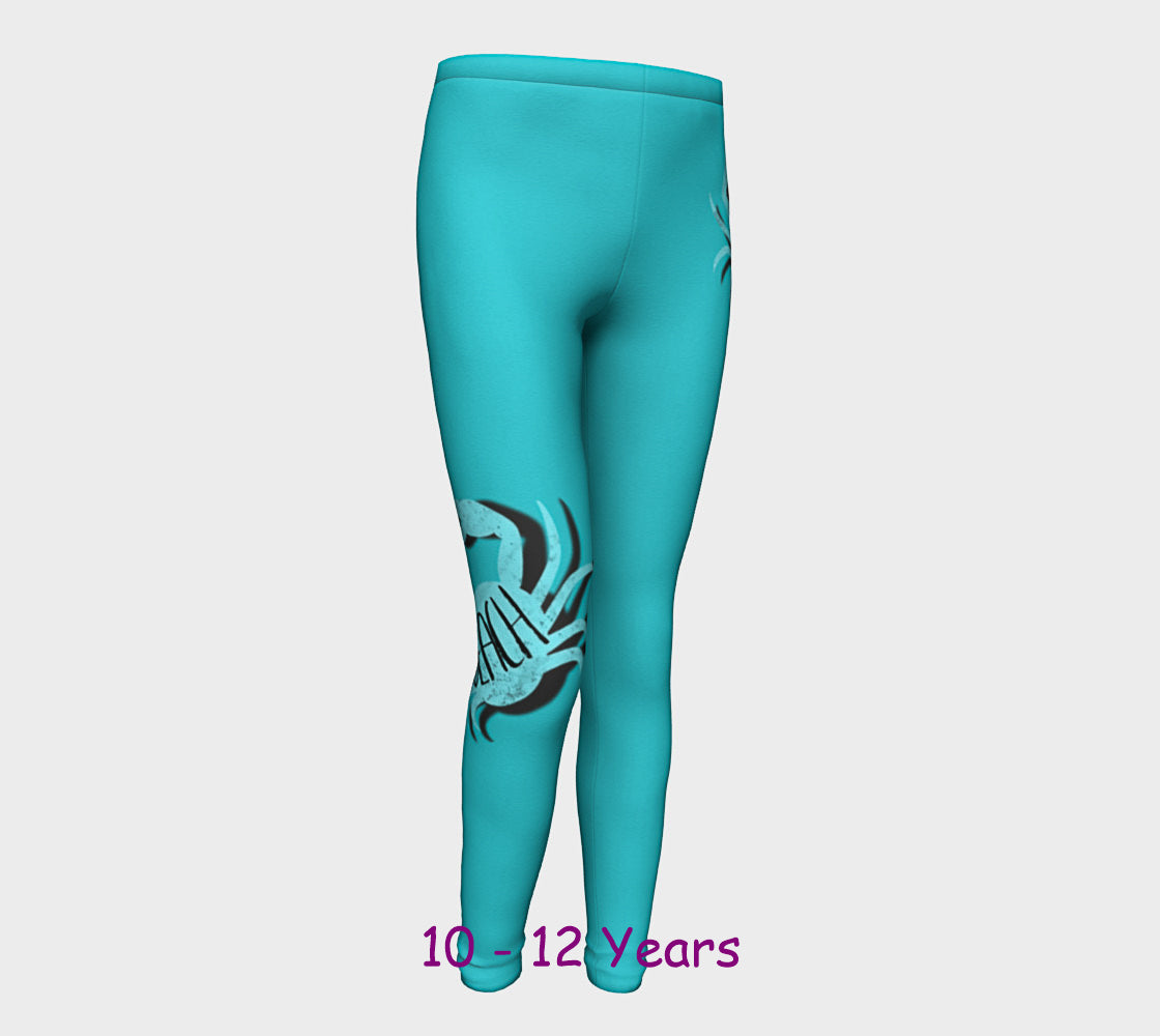 Beach Crab Youth Leggings