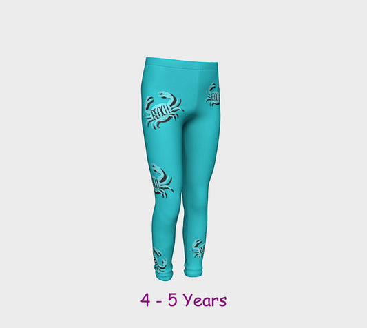 Beach Crab Youth Leggings