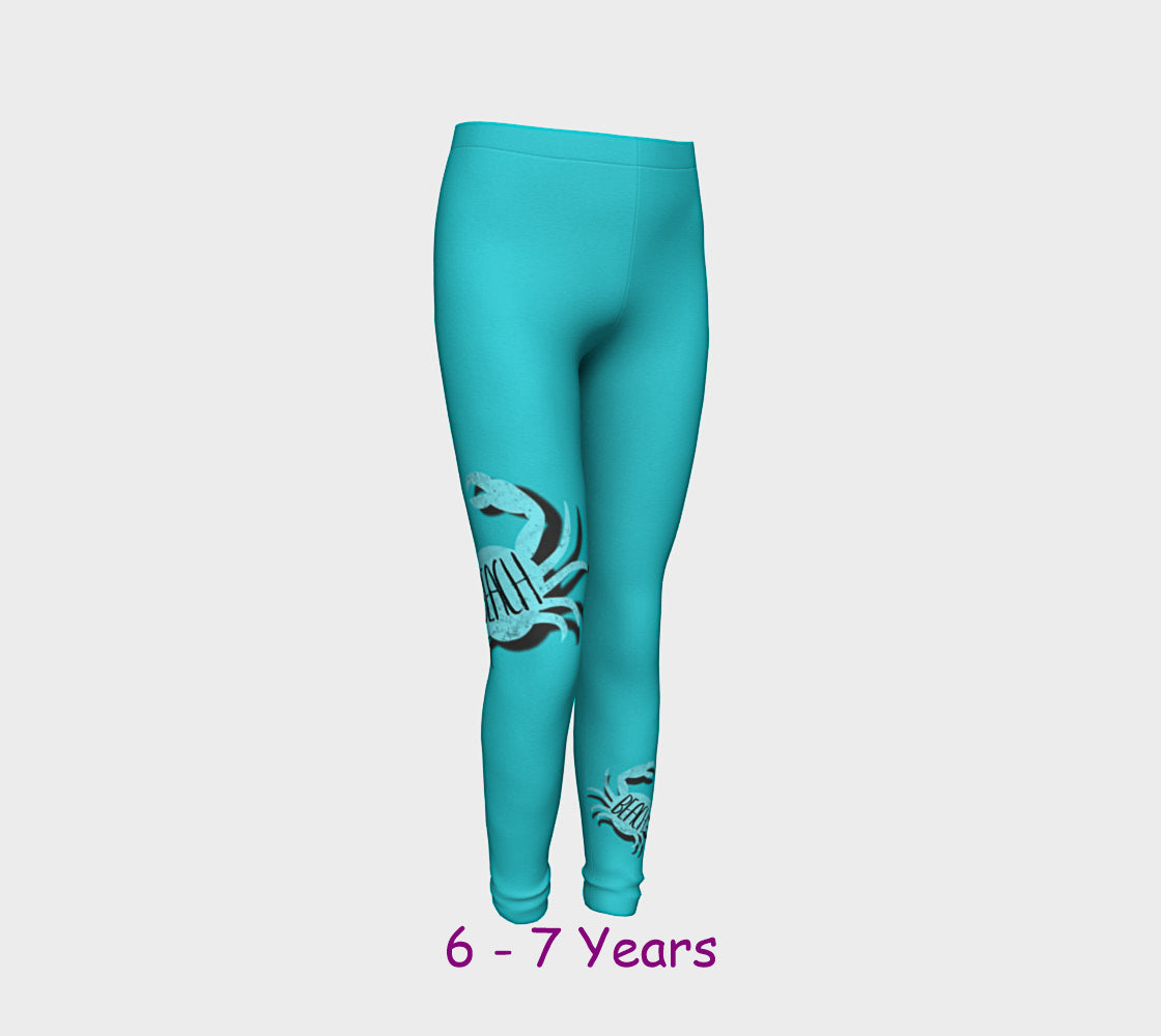 Beach Crab Youth Leggings