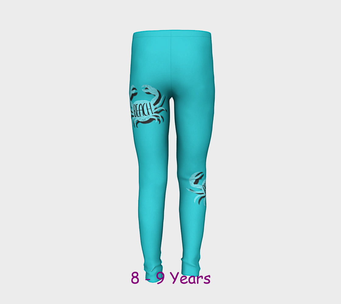 Beach Crab Youth Leggings