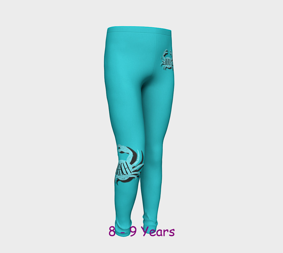 Beach Crab Youth Leggings
